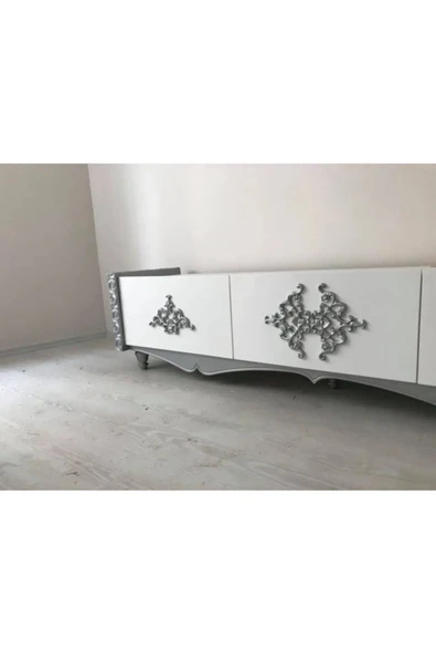 MİVA KONSEPT 41X26 CM Dekoratif Tavan-Duvar-Kapı-Mobilya Köşe Motifi 4'LÜ SET - Resim 2