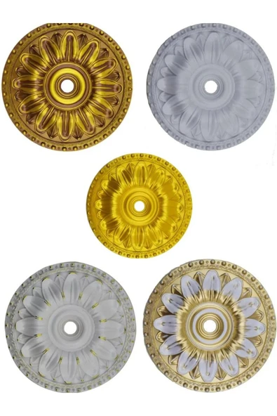 MİVA KONSEPT 40X40 CM OVAL DEKORATİF AVİZE GÖBEĞİ - Resim 3