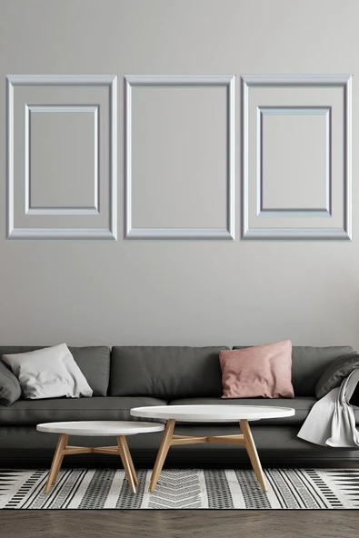 DECOGOLD Decozza Dekoratif Boyanabilir 4 Cm Hazır Çerçeve (MASTİK HEDİYELİ) ürün görseli 1