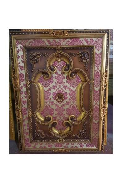 Decomarket Kahve Eskitme Saray Tavan Göbek Decogold 90*120 Cm ürün görseli 1
