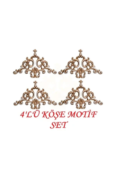 DECOZZA Dekoratif 41*26 Çıta Uyumlu Patina 4'lü Paket DGM-24 - Resim 2