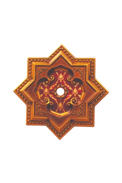 Decomarket Decogold 60 cm Yıldız Kahve Eskitme Saray Tavan ürün görseli 1