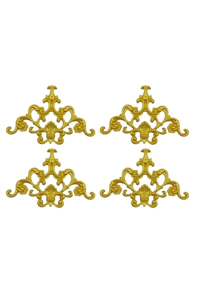 DECOZZA Dekoratif Altın 4'lu Motif Paketi ürün görseli 1
