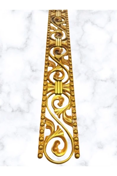 MİVA KONSEPT Poliüretan Dekoratif  Duvar&Tavan Çıta Bordürü -Kahve Eskitme Renk  (EN:10 CM-BOY:100 CM)-Duvar Süsü - Resim 2