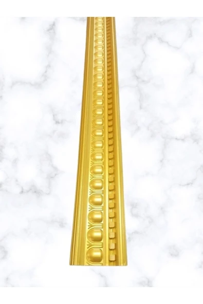 MİVA KONSEPT DEKORATİF POLİÜRETAN SARAY TAVAN KARTONPİYER -ALTIN (GOLD) RENK -(EN 13 CM -BOY:100 CM)-DUVAR SÜSÜ - Resim 2