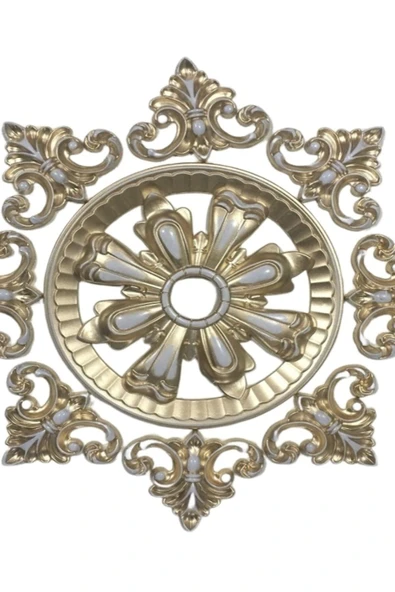 MİVA KONSEPT Saray Tavan Motif 25X25 Cm Oval Küçük Avize Göbeği - Resim 2