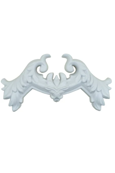 DECOZZA Beyaz 2,5 Cm Çita Uyumlu Dekoratif 4lü Köşe Motifi ürün görseli 1