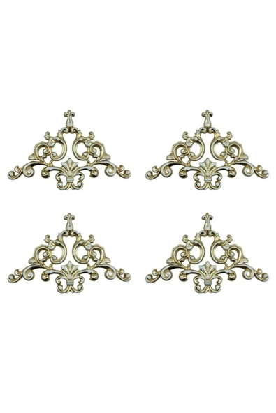 DECOZZA Dekoratif Köşe Motifi Bronz 4'lu Paket ürün görseli 1