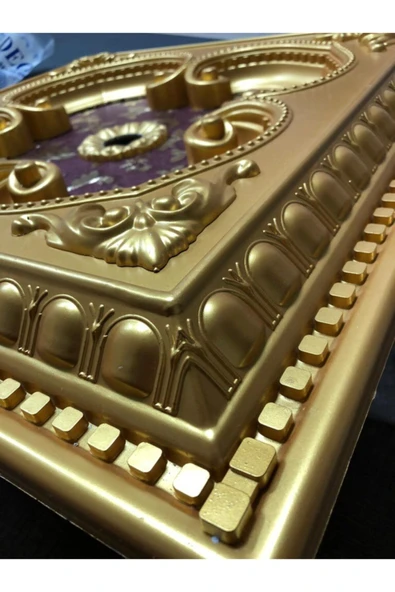 Decomarket 60 cm Kare Altın Rengi Saray Tavan - Resim 7