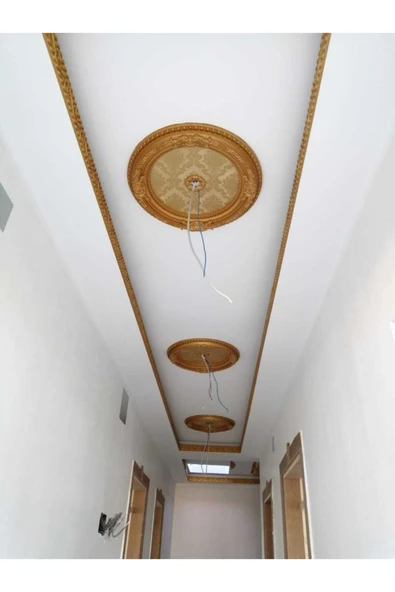 Decomarket Decogold 90 Cm Oval Altın Saray Tavan - Resim 2