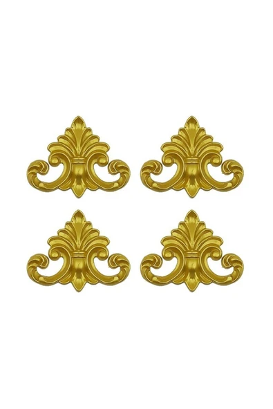 DECOZZA Dekoratif Altın 4'lu Motif Paketi ürün görseli 1