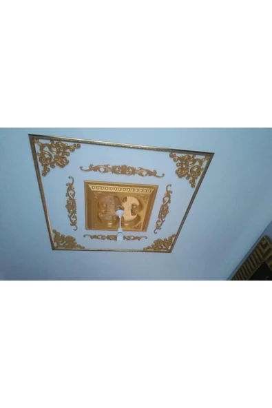 Decomarket 60 cm Kare Altın Rengi Saray Tavan - Resim 3