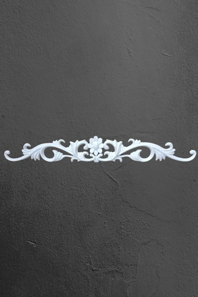 MİVA KONSEPT DEKORATİF POLİÜRETAN TAVAN-DUVAR-MOBİLYA -DEKOR-KAPI PAPATYA MOTİF (10 CM X 65 CM) ürün görseli 1