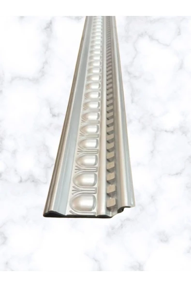 MİVA KONSEPT DEKORATİF POLİÜRETAN SARAY TAVAN KARTONPİYER -GÜMÜŞ RENK (EN 13 CM -BOY:100 CM)-DUVAR SÜSÜ - Resim 2