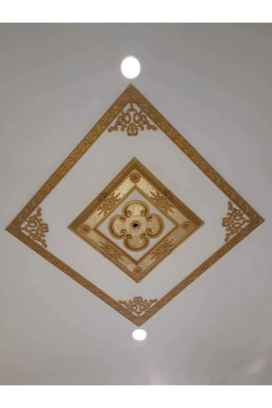 MİVA KONSEPT Dekoratif Poliüretan Tavan-Duvar-Kapı-Mobilya 4 LÜ Köşe Motifi (27X18 CM) - Resim 2