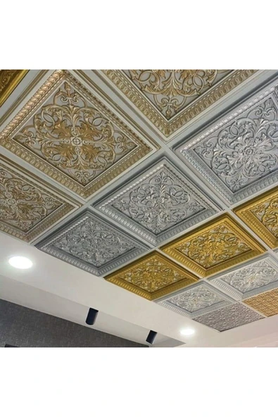 MİVA KONSEPT 60X60 CM ASMA TAVAN UYUMLU LED DÖŞENEBİLİR TAVAN PANELİ-ALTIN (GOLD) RENK - Resim 3