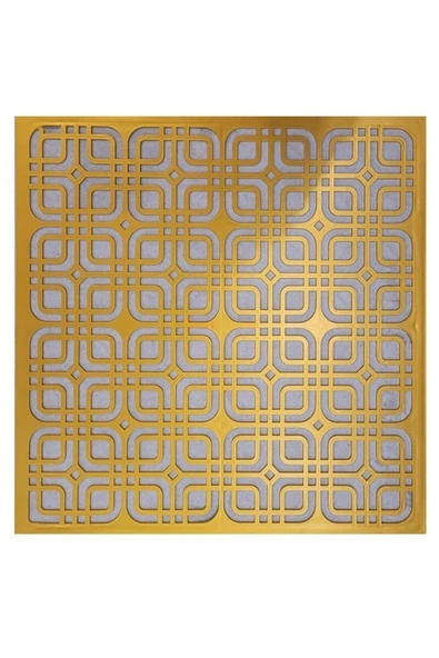 MİVA KONSEPT ASMA TAVAN UYUMLU LED DÖŞENEBİLİR MODERNA  60X60 CM TAVAN PANELİ- ALTIN RENK ürün görseli 1