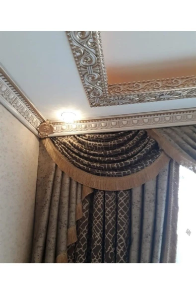 MİVA KONSEPT DEKORATİF POLİÜRETAN SARAY TAVAN KARTONPİYER -K.ESKİTME RENK (EN 13 CM -BOY:100 CM)-DUVAR SÜSÜ - Resim 7