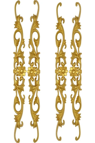 MİVA KONSEPT DEKORATİF POLİÜRETAN TAVAN-DUVAR-MOBİLYA -DEKOR-KAPI PAPATYA 4 LÜ MOTİF SET (10 CM X 65 CM) - Resim 2