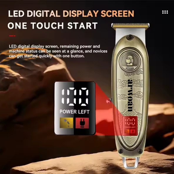 Profesyonel Saç ve Sakal Kesimi için Dayanıklı ve Şık Tıraş Makinesi - Resim 3