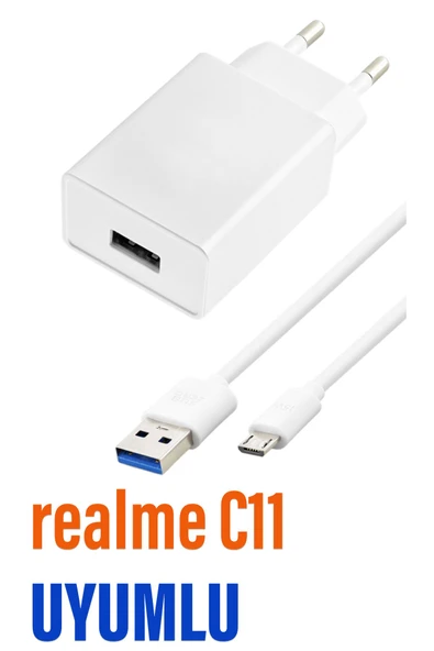 realme C11 Şarj Aleti ve Mikro Usb Kablo ürün görseli