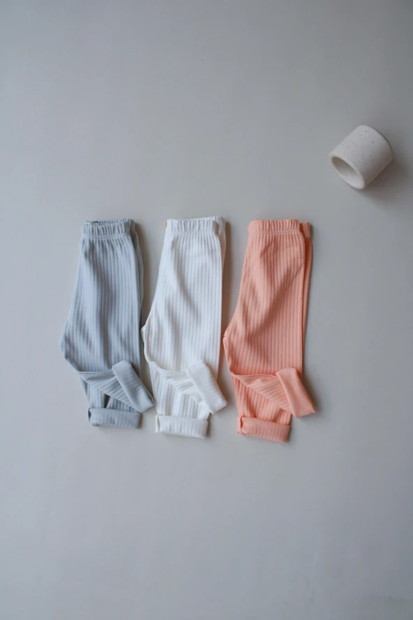 3lü Bebek Fitilli Kız Tayt Model 4 - Resim 6