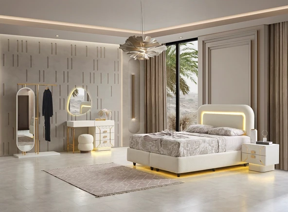 MERLİN MDF YATAK ODASI TAKIMI - Resim 3