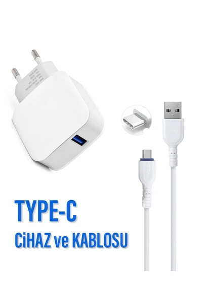 realme Note 50 Note 60 Uyumlu Şarj Aleti Type C Kablolu - Resim 3