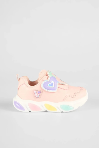 Vicco Lovely Kız Çocuk Işıklı Kalp Cırtlı Günlük Spor Ayakkabı 346.25K.234