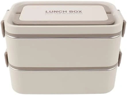 304 Paslanmaz Çelik Yemek Kabı Dikdörtgen Çift Katmanlı Yemek Kabı Öğrenci Taşınabilir Yemek Kabı