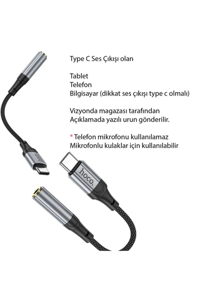 Mi 14 - 14T Pro - 14 Ultra - 14T Uyumlu Kulaklık Dönüştürcü Type C AUX Çevirici - Resim 2
