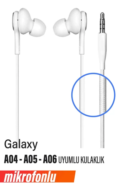 Samsung A04 - A05 - A06 Kulaklık Mikrofonlu Silikon Uçlu Beyza ürün görseli