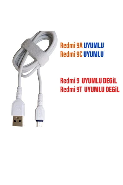 Redmi 9A - Redmi 9C Uyumlu Şarj Kablosu - Micro 2.8A - Resim 2