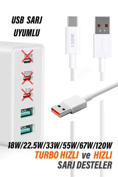 RedMi 9 - 9T Uyumlu Hızlı Şarj Kablosu 18W-120W Hızlı Şarj Kablosu - Resim 2