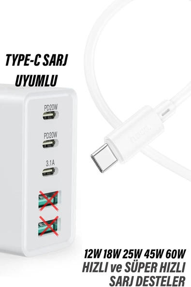 Samsung A06 Uyumlu Hızlı Şarj Kablosu Type C Süper Hızlı Şarj 25W - Resim 2