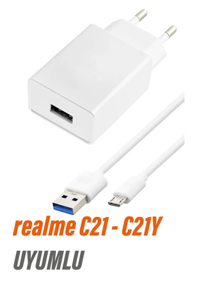 realme C21 - C21Y Şarj Aleti ve Micro Usb Kablo ürün görseli