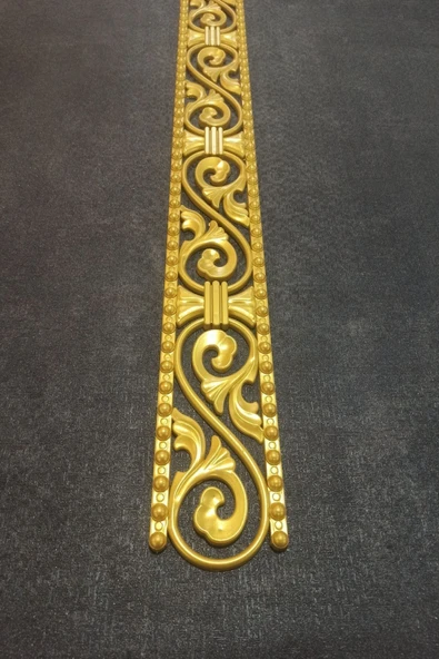 DECOGOLD Altın Saray Tavan Bordür Çıta Kartonpiyer 10*100 Cm - Resim 3