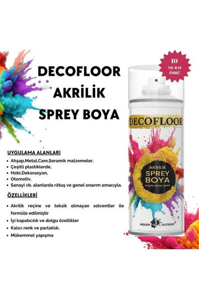 decofloor Akrilik Sprey Boya (400 ml) ürün görseli 1