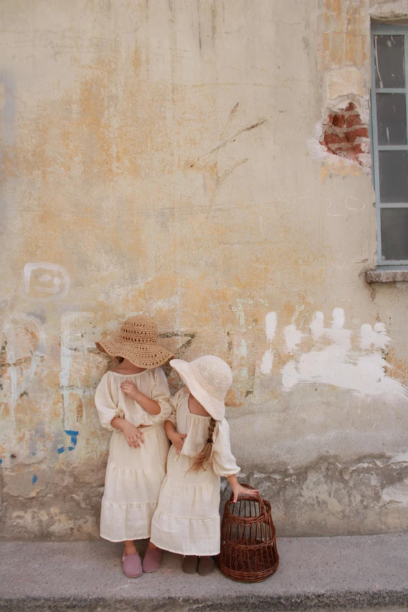 Bej Düşük Omuz Bluzlu Etek Takım - Resim 6