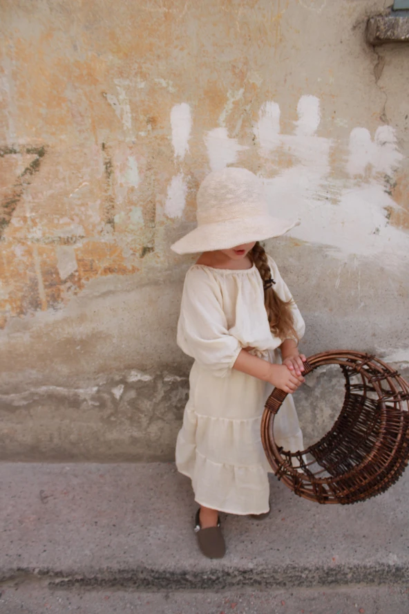 Bej Düşük Omuz Bluzlu Etek Takım - Resim 8