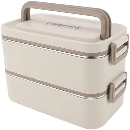 304 Paslanmaz Çelik Yemek Kabı Dikdörtgen Çift Katmanlı Yemek Kabı Öğrenci Taşınabilir Yemek Kabı - 7