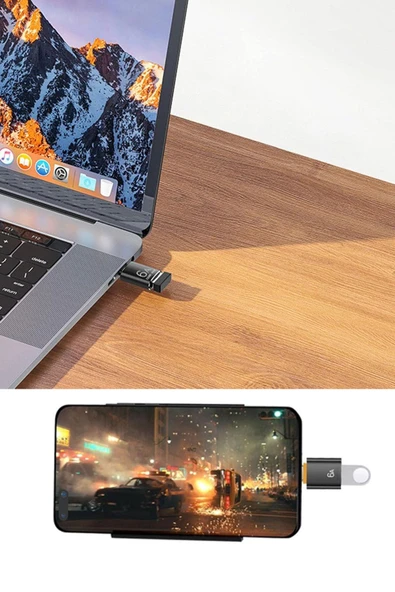 TYPE-C USB Çevirci OTG Dönüştürcü Type C Telefon Yedekleme Dönüştürcüsü - Resim 3