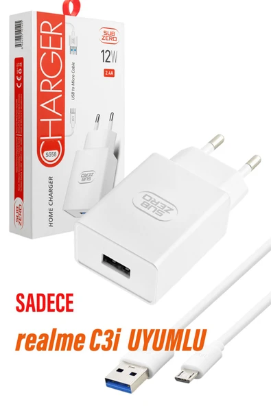 realme C3i Şarj Aleti - Micro Usb 12W - Resim 2