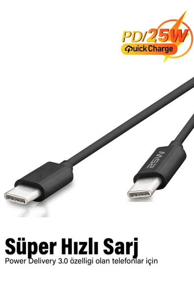 Samsung A16 Uyumlu Şarj Kablosu Type C Süper Hızlı Şarj 25W ürün görseli