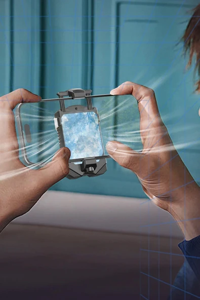 Şarjlı Gaming Telefon Soğutma Fanı Derece Göstergeli Radyatör Sessiz Bataryalı Telefon Soğutucu - 3