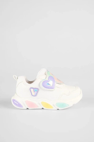 Vicco Lovely Kız Çocuk Işıklı Kalp Cırtlı Günlük Spor Ayakkabı 346.25K.234 - 5