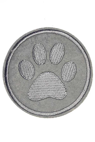 Aplike Ütü İle Yapışan Gri Pati Arma 5 cm ürün görseli