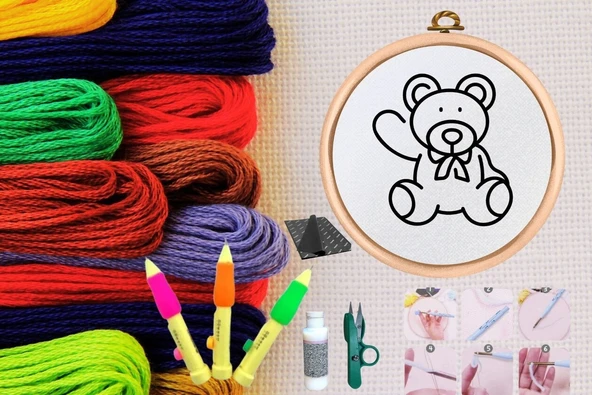 Punch Seti Nakış Seti Kasnaklı Kendin Yap Seti Seri 51 ürün görseli