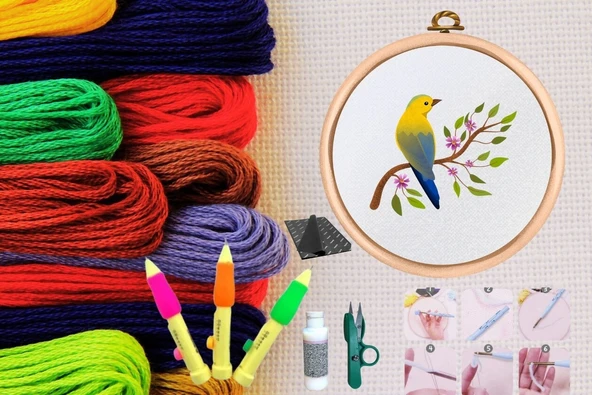 Punch Seti Nakış Seti Kasnaklı Kendin Yap Seti Seri 44 ürün görseli