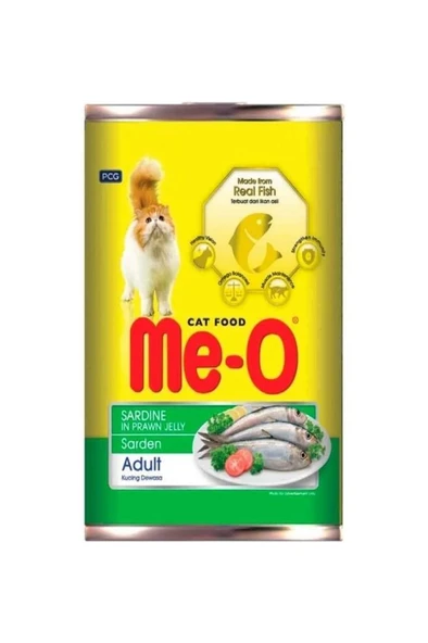 Me-O Sardalyalı Karides Soslu Kedi Konservesi 400 Gr